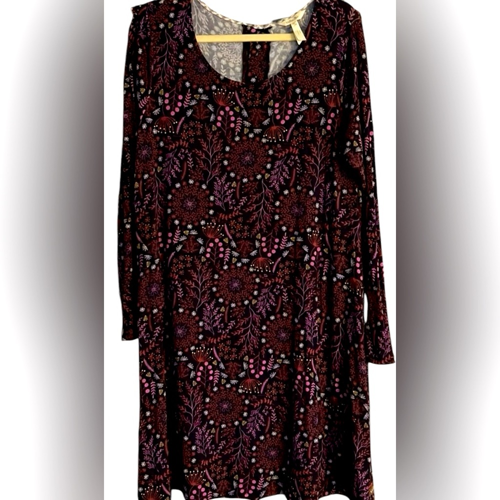 MATILDA JANE Navy Blue/Pink/Blue New Resolution Swing Style Dress, Size XL, GUC. - Picture 1 of 10